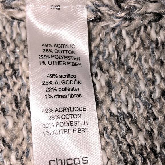 Chico’s size medium tan fringe sweater - Picture 5 of 7